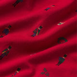 Gisele Printed Long PJ Set Nutcracker Holly Red/Ivory