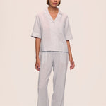 Nautico Short Sleeve Top and Pant PJ Set Feeder Stripes