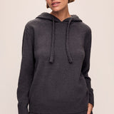 Recycled Boucle Hoodie Graphite