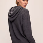 Recycled Boucle Hoodie Graphite