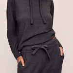 Recycled Boucle Hoodie Graphite