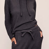 Recycled Boucle Hoodie Graphite