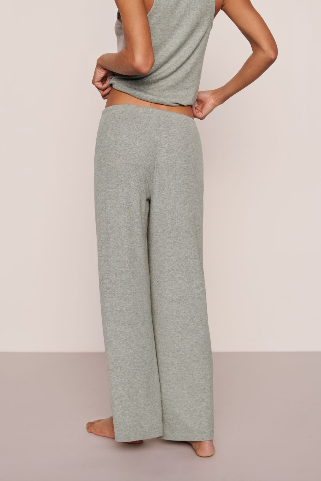 DREAM RIB WIDE LEG PANT