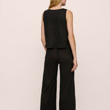 ORGANIC LINEN KNIT HIGH WAISTED PANT
