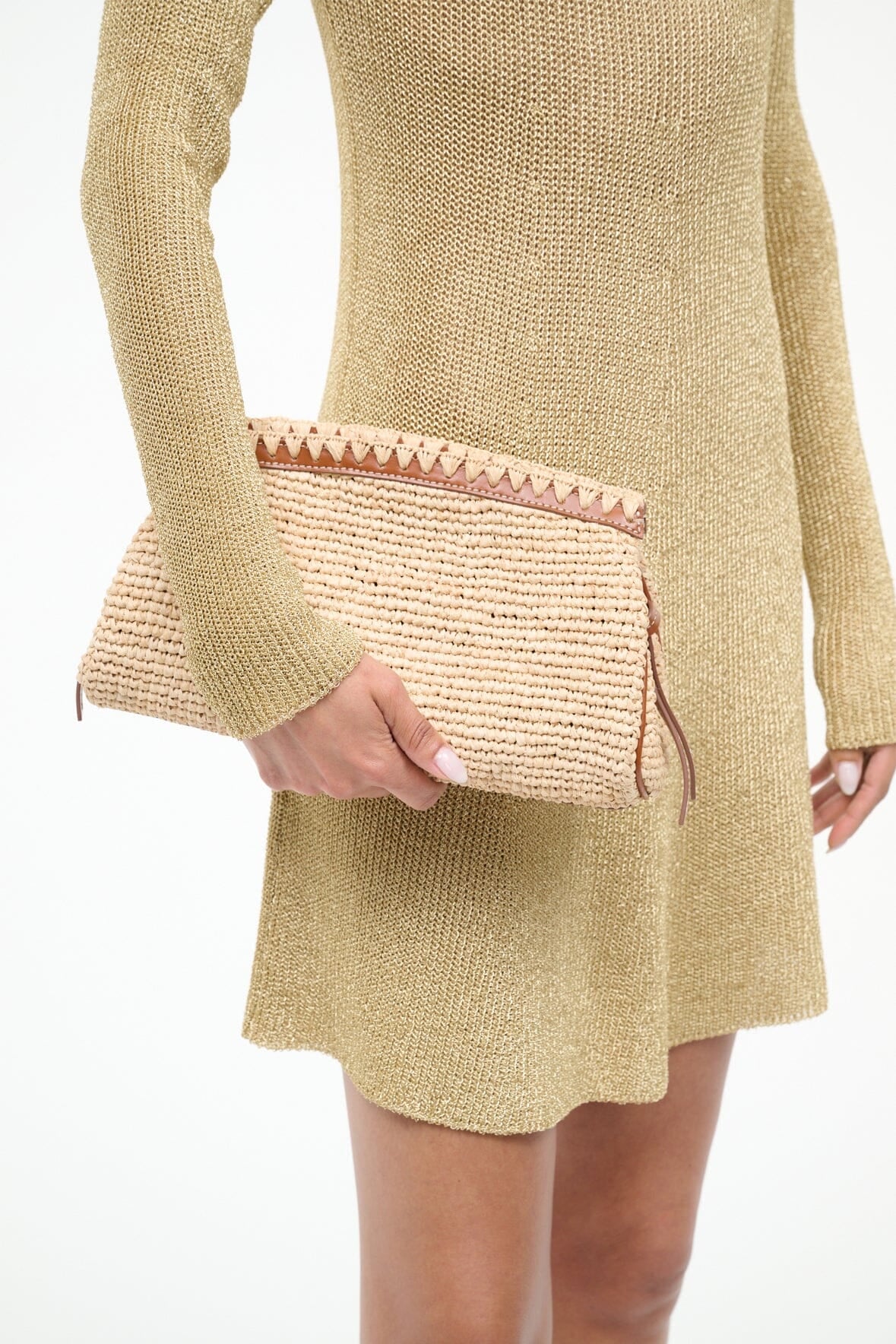 Maude Convertible Clutch Natural/Tan