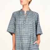 Faro Short Dress in Lagoon Minnow