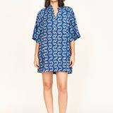 Faro Short Dress in Indigo Orchard Road