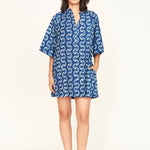 Faro Short Dress in Indigo Orchard Road