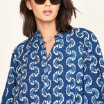 Faro Short Dress in Indigo Orchard Road