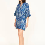Faro Short Dress in Indigo Orchard Road