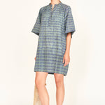 Faro Short Dress in Lagoon Minnow