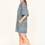 Faro Short Dress in Lagoon Minnow