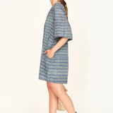 Faro Short Dress in Lagoon Minnow