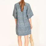 Faro Short Dress in Lagoon Minnow