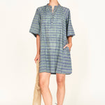 Faro Short Dress in Lagoon Minnow