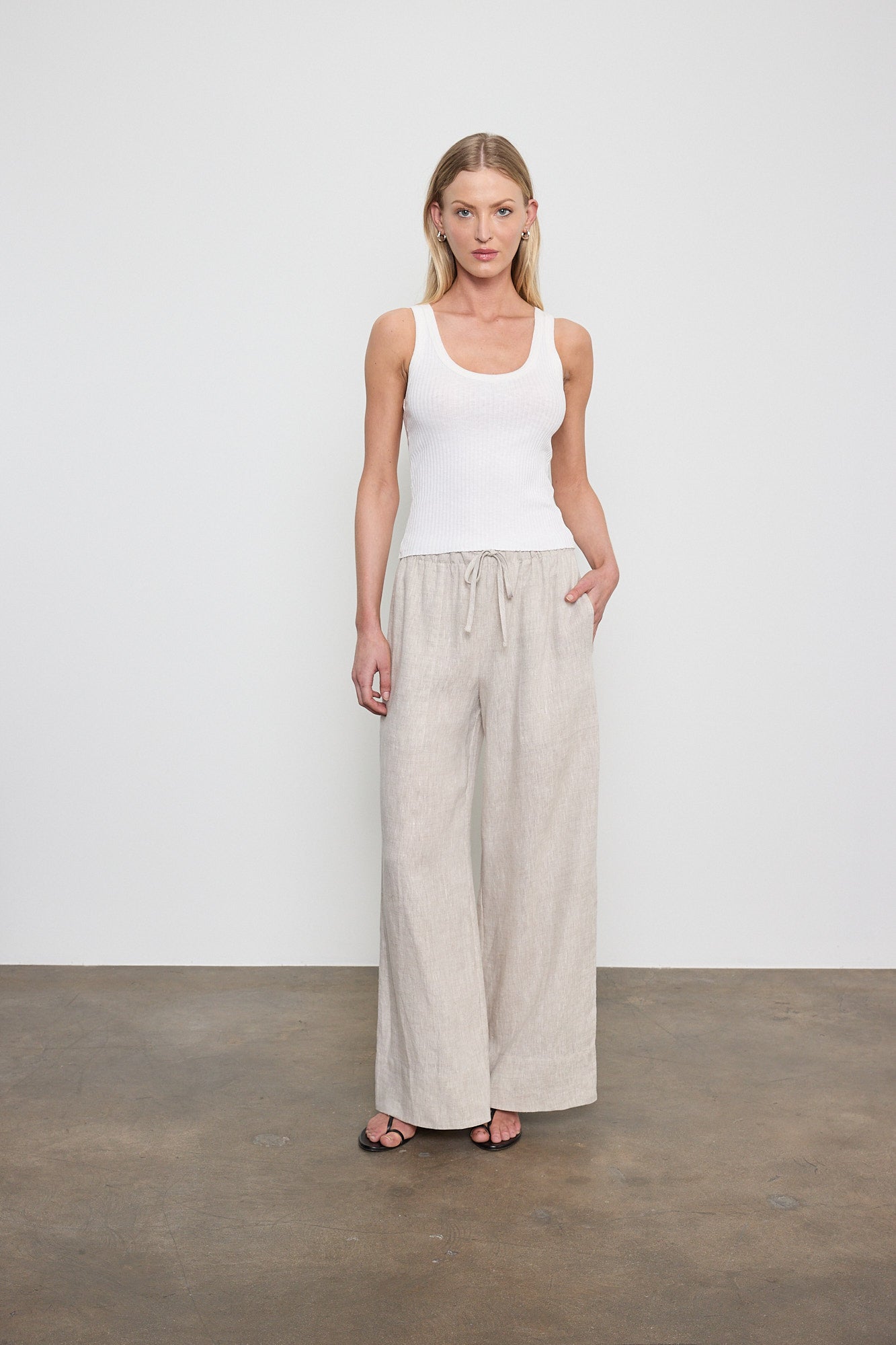 Linen Cropped Summer Pant