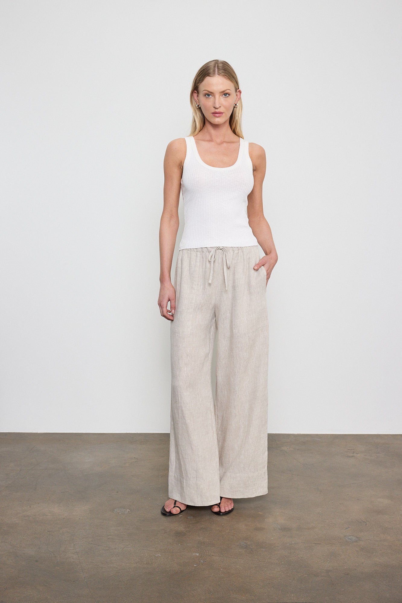 Linen Cropped Summer Pant
