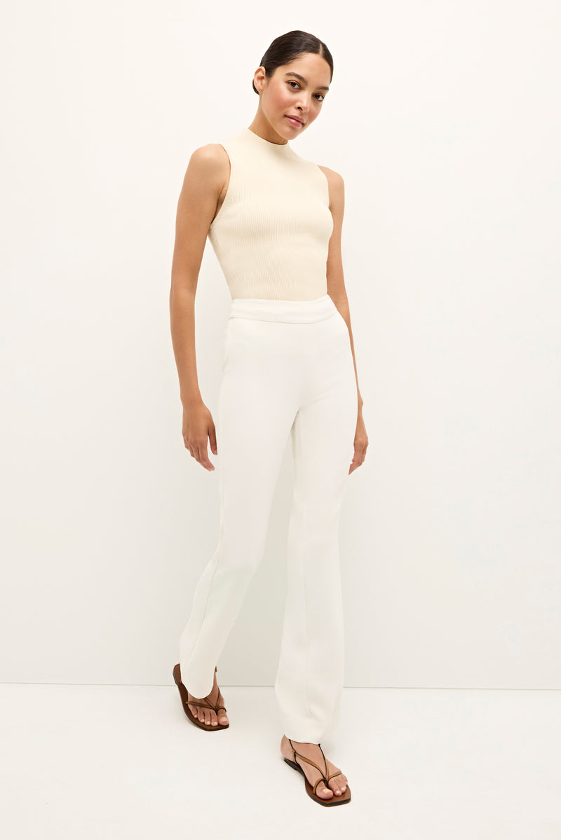 Mia Slim Pant Bone