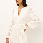 Hannon Eyelet Dress Oyster