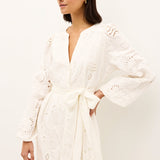 Hannon Eyelet Dress Oyster