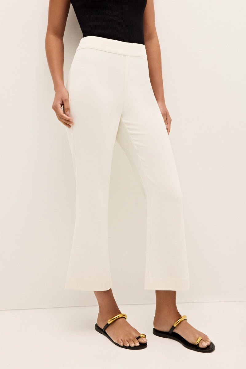 Mia Crop Pant Bone