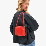 Midi Sac Medium Woven Bright Poppy