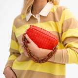 Midi Sac Medium Woven Bright Poppy