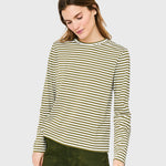 The Modern Long Olive/Cream Ministripe