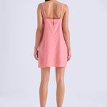 MISA SILK BLEND MINI DRESS