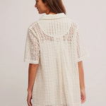 Remino Eyelet Mini Crochet Dress