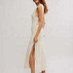 Eventide Sleek Midi Dress Cream