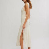 Eventide Sleek Midi Dress Cream