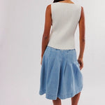 Tilly Button Up Vest Ivory