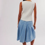 Tilly Button Up Vest Ivory