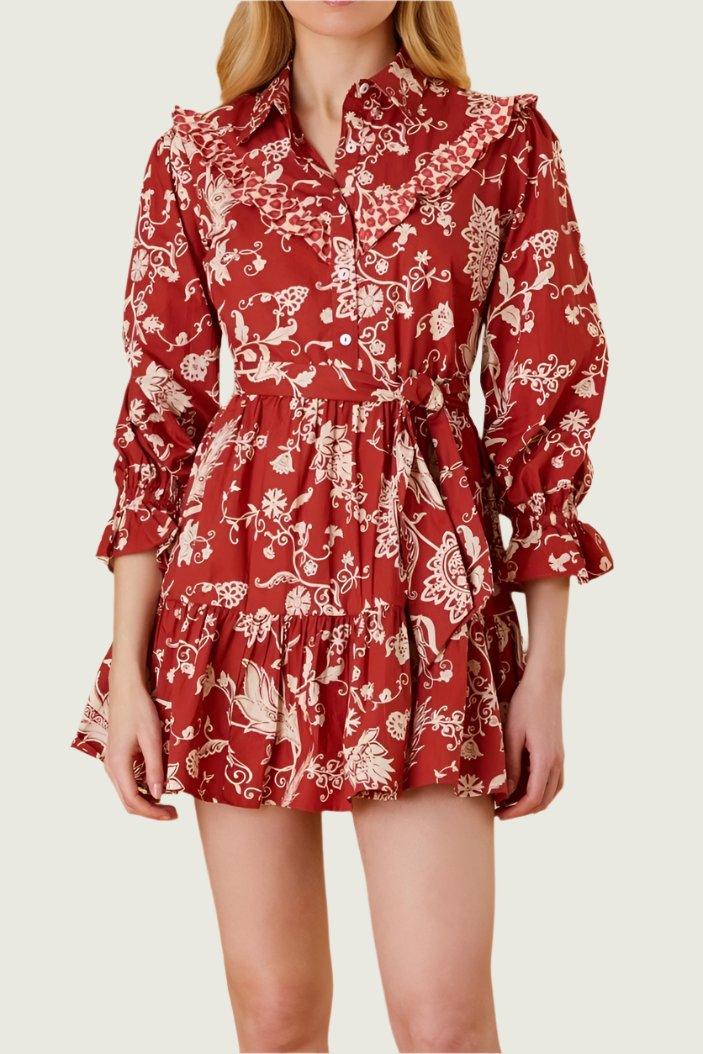 Dale Dress Rust