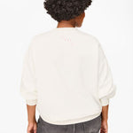 Oversized Sweatshirt Oyster White w/ Peony Printed Iconique