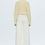 Lana High Rise Ultra Wide Jean Ecru
