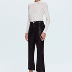 Lennon High Rise Crop Boot Coated Mocha