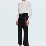 Lennon High Rise Crop Boot Coated Mocha