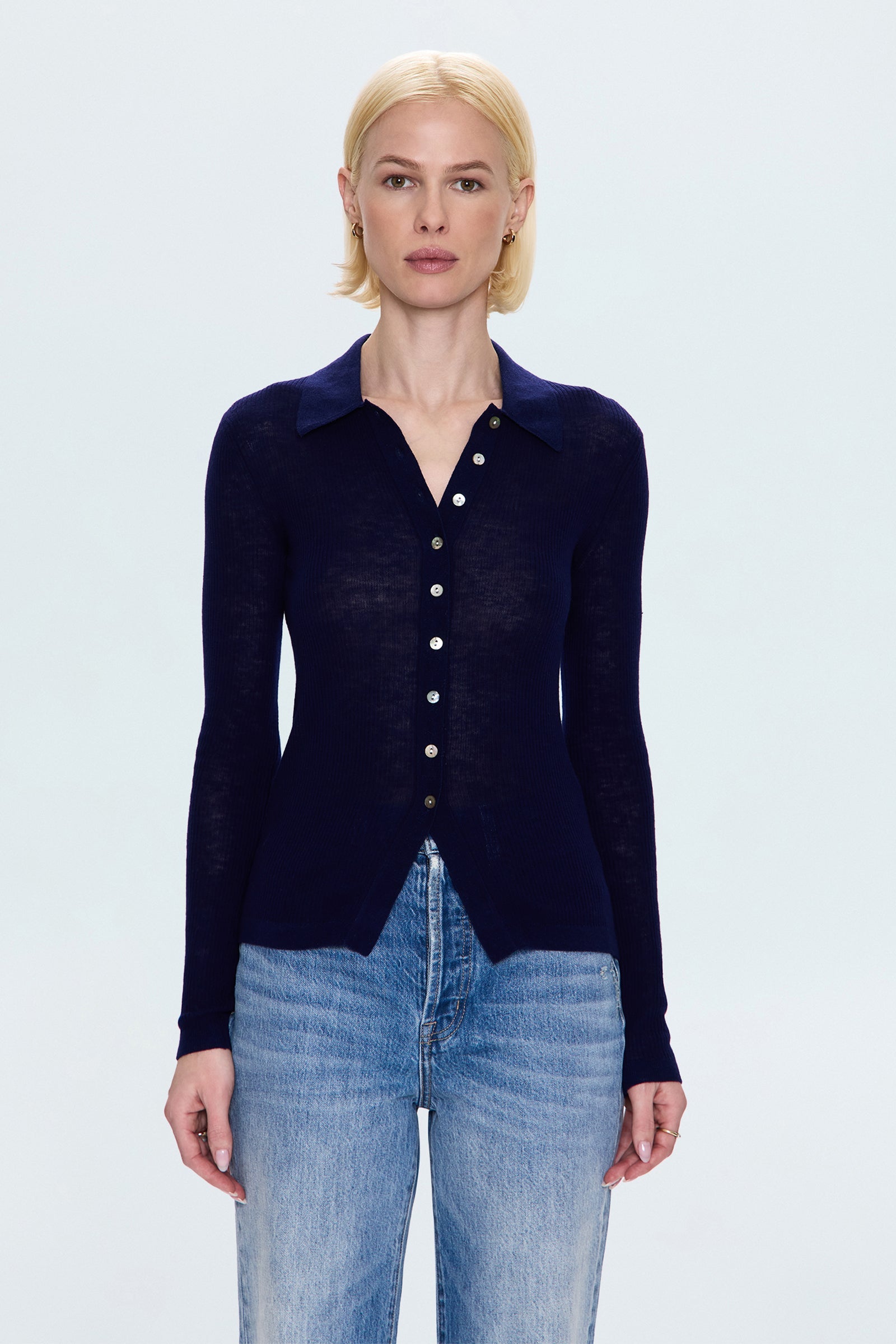 Korey Long Sleeve Button Up Cardigan