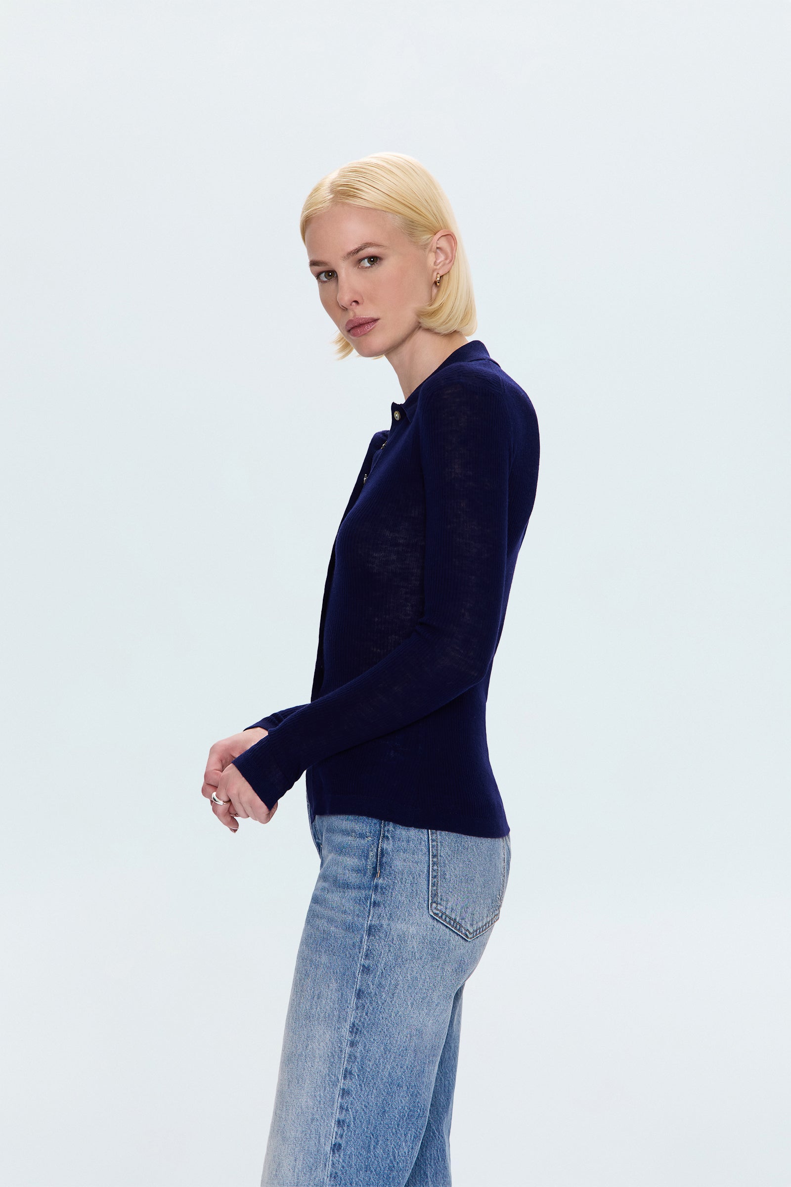 Korey Long Sleeve Button Up Cardigan