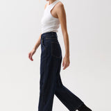 Beau Seamed Crescent Raw Jean