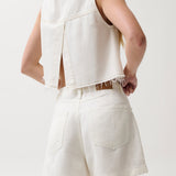 Kimora High Rise A Line Short White
