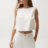 Kimora High Rise A Line Short White