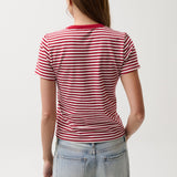Alba Shrunken Tee Racer Red Stripe