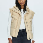 Joss Puffed Vest Warm Sand