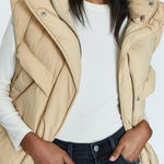 Joss Puffed Vest Warm Sand