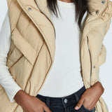 Joss Puffed Vest Warm Sand