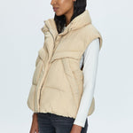 Joss Puffed Vest Warm Sand