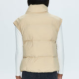 Joss Puffed Vest Warm Sand